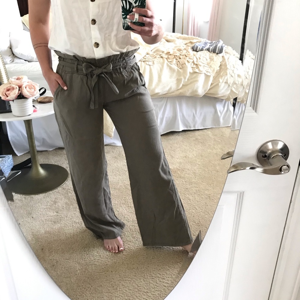 Thread & Supply // Paper Bag Wide Leg Pants